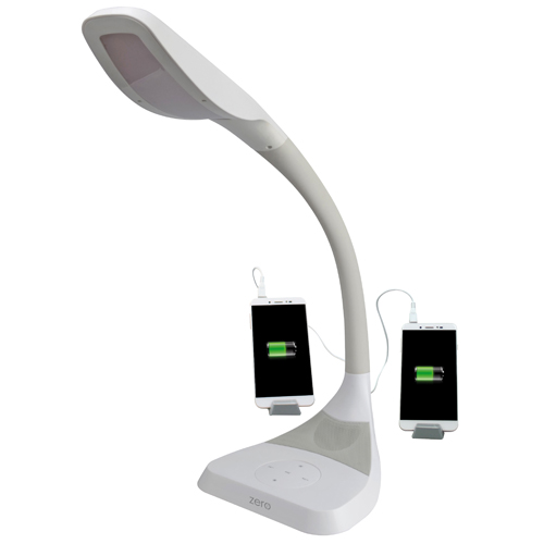 Lampada LED bianca con charger USB 2A e speaker bluetooth
