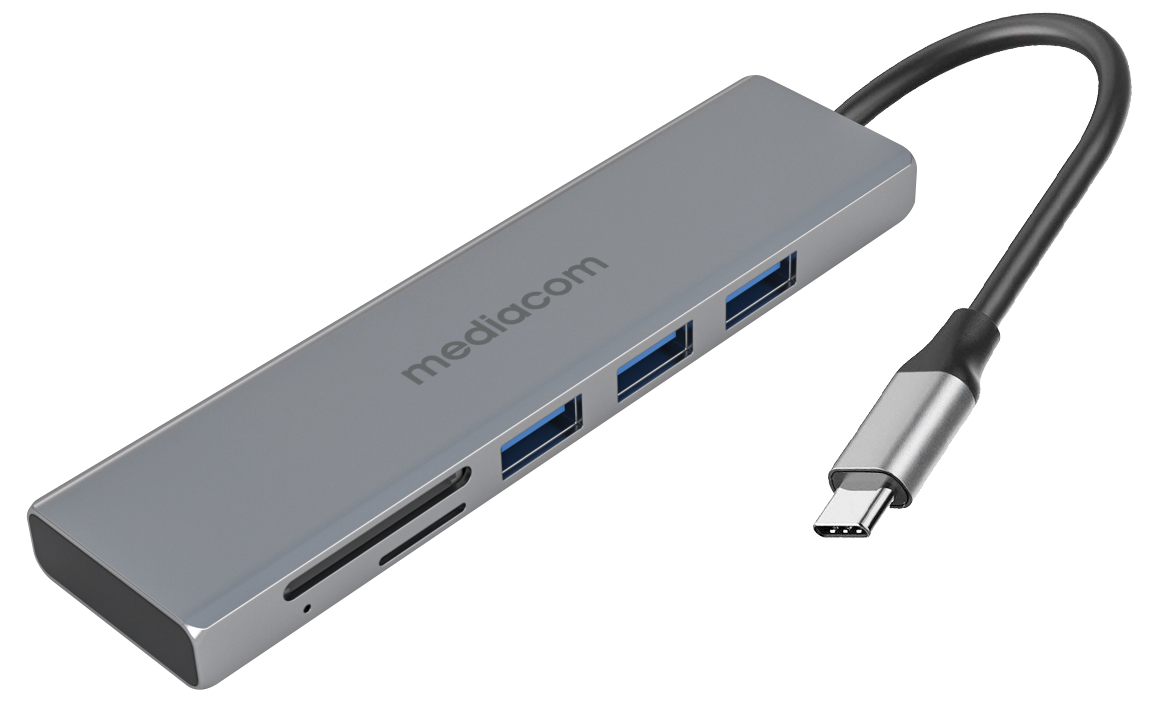 HUB Type C  3 Porte Card Reader