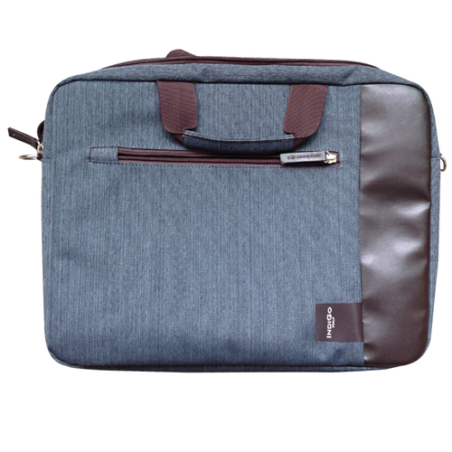 IndiGo Computer Bag Firenze Blu/Marrone 15.6