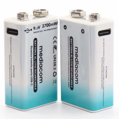 1 Batteria Ricaricabile 9.2v 3700 mWh USB Type-C